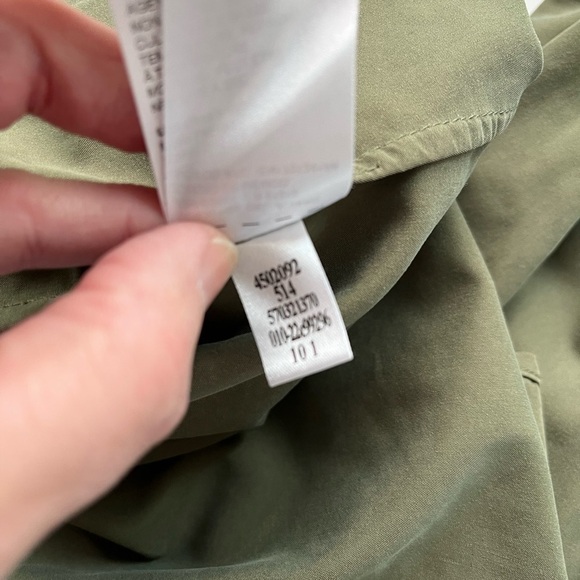 CHICO'S Embellished Peasant Blouse Fern Green Chico’s sz 2 US Women’s 12/14 - Picture 10 of 15